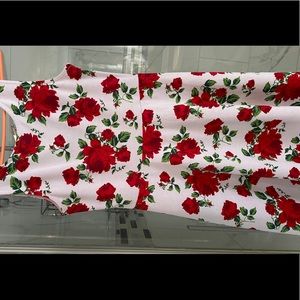 Floral fit and flare dress